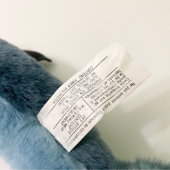 Vintage 1986 Gund Brand Blue Bottle Nosed Dolphin Stuffed Animal Plush - Picture 4 of 16